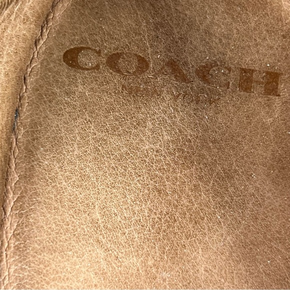 Coach New York Lydia Black Nubuck Suede Open Toe Flats Women's Size 7.5 - Picture 10 of 12